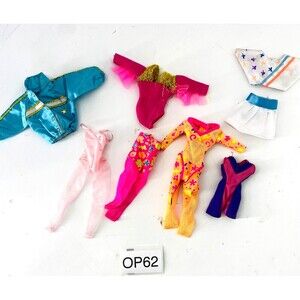 8 Piece Vintage Barbie Gymnastics Ballet Running Sporty Clothes 90's Activewear